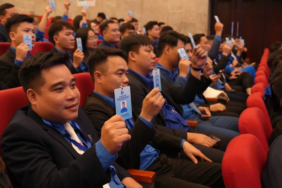[CHÙM ẢNH] Phiên thứ nhất Đại hội đại biểu Đoàn TNCS Hồ Chí Minh TP Hà Nội