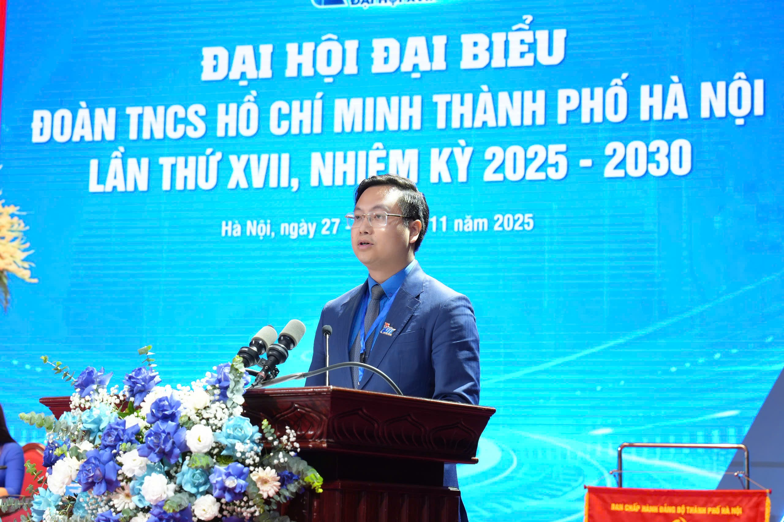 [ẢNH] Phiên thứ nhất Đại hội đại biểu Đoàn TNCS Hồ Chí Minh TPHN
