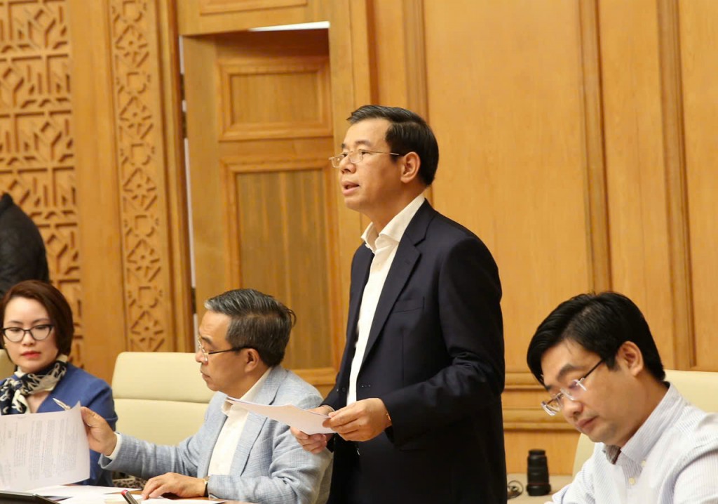 Ông Nguyễn Việt Quang -phát biểu tại cuộc họp - Ảnh: VGP/Nguyễn Hoàng