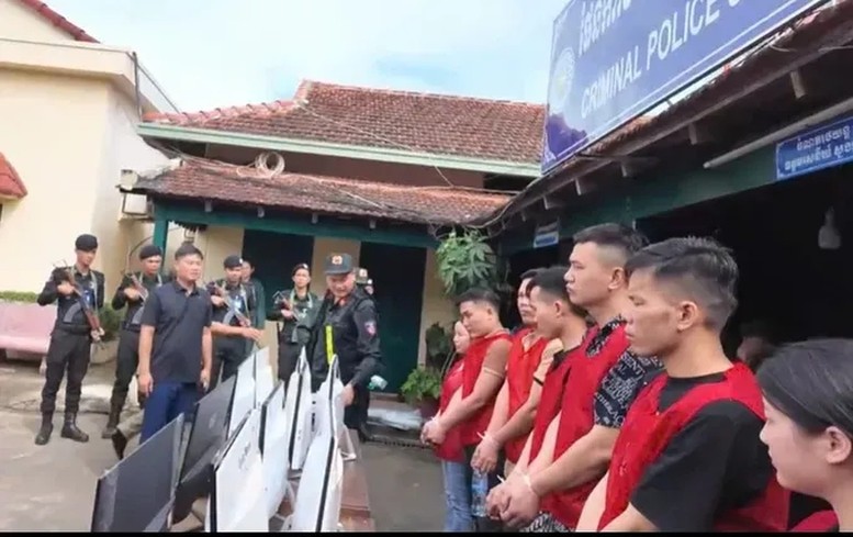 Một số đối tượng bị bắt trong chuyên án.