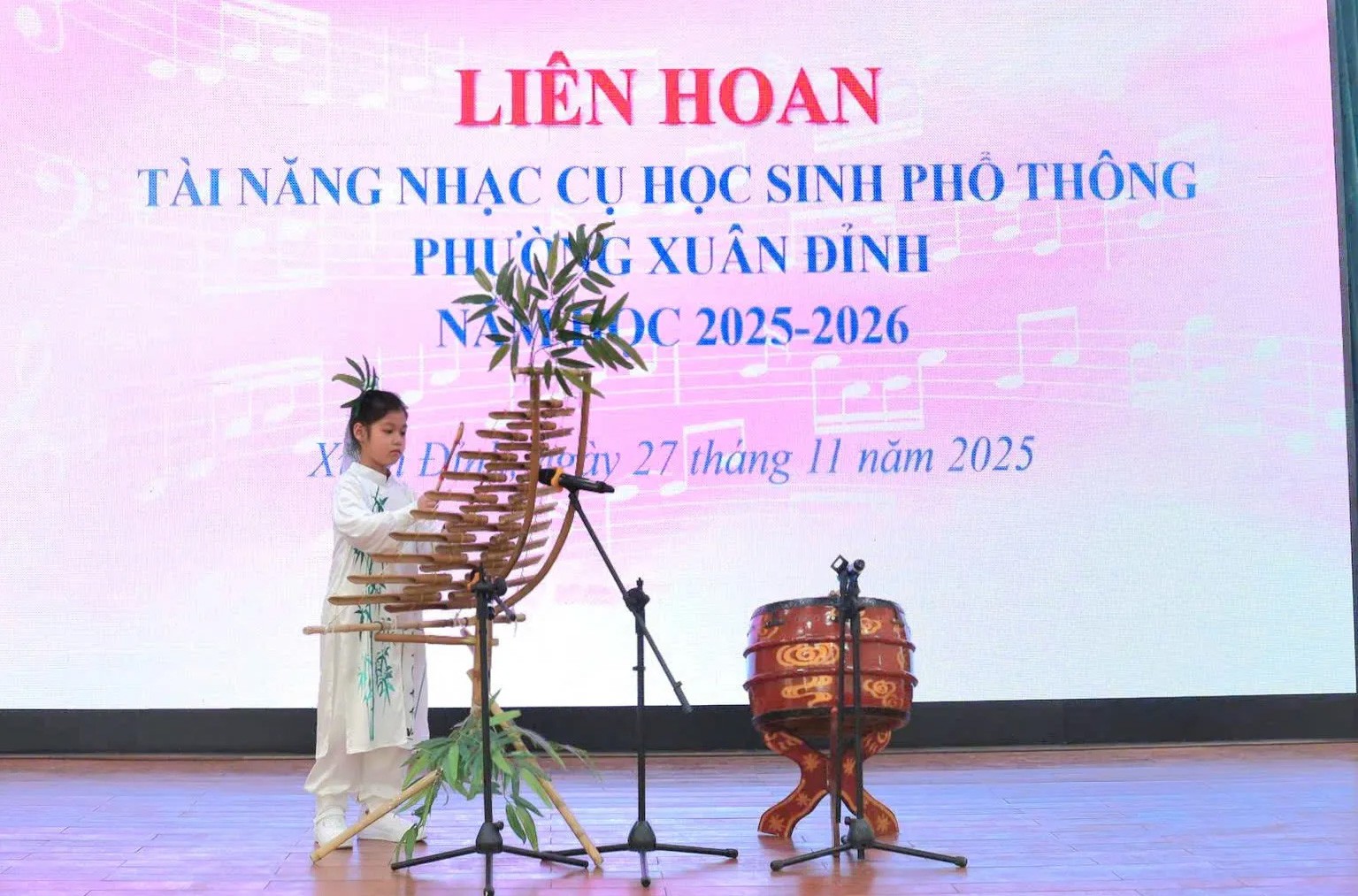 Tiết mục tham dự liên hoan tài năng học sinh phổ thông phường Xuân Đỉnh