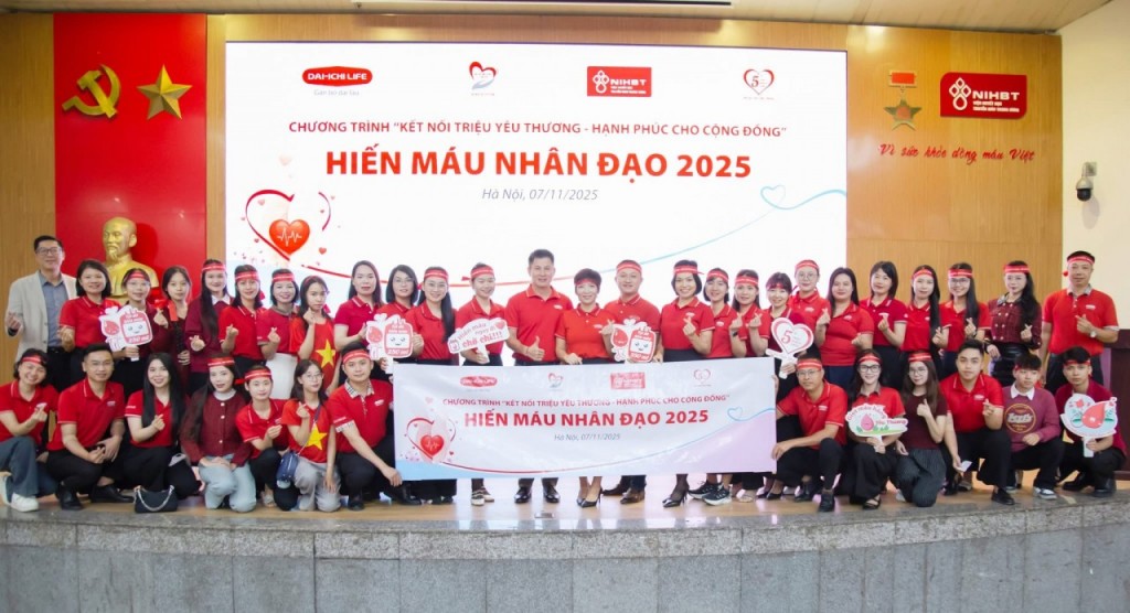 Dai-ichi Life Việt Nam tiếp tục triển khai Chương trình Hiến máu nhân đạo 2025 tại Hà Nội