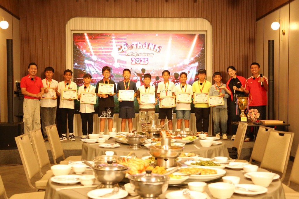 Cầu thủ nhí - Thế hệ tương lai 2025 khép lại với nhiều cảm xúc cùng danh hiệu cao nhất được trao cho Minh Thuận.