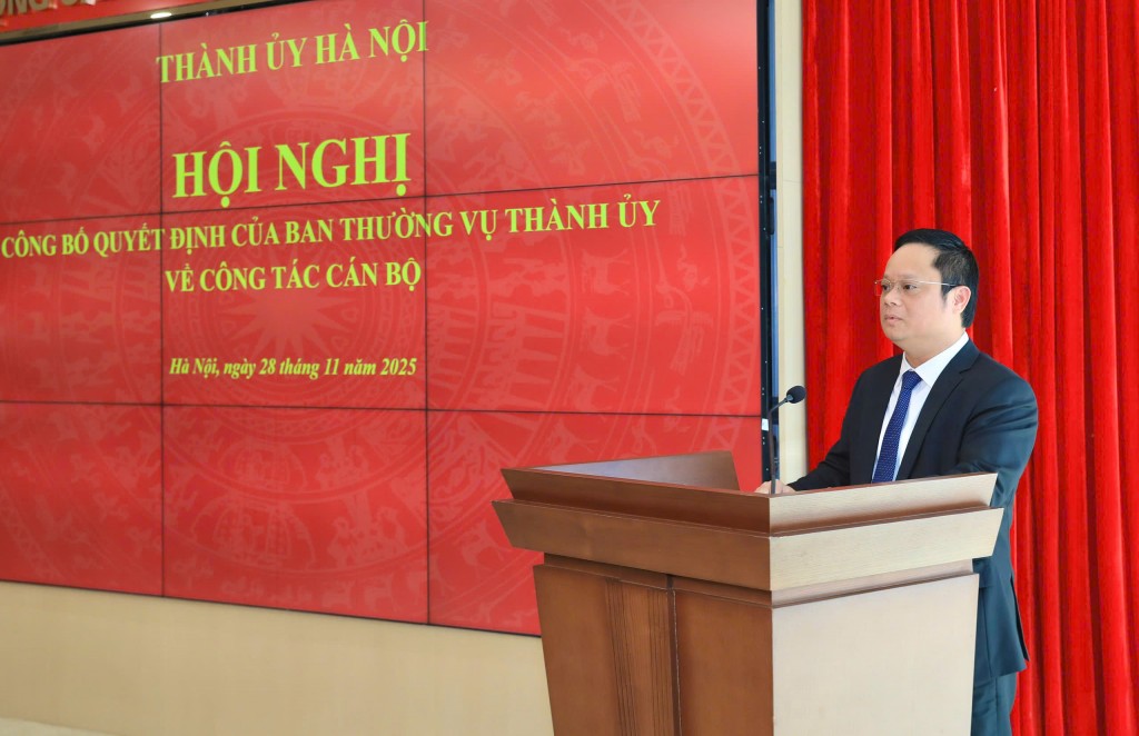 Đồng chí Vũ Minh Tuấn giữ chức Phó Trưởng ban TG&DV Thành uỷ