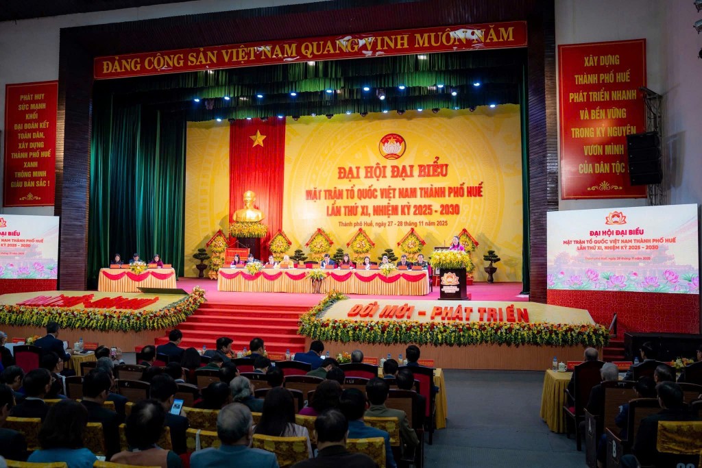Đại hội đại biểu MTTQ Việt Nam thành phố Huế lần thứ XI, nhiệm kỳ 2025 - 2030 thành công tốt đẹp Đại hội đại biểu MTTQ Việt Nam thành phố Huế lần thứ XI, nhiệm kỳ 2025 - 2030 thành công tốt đẹp