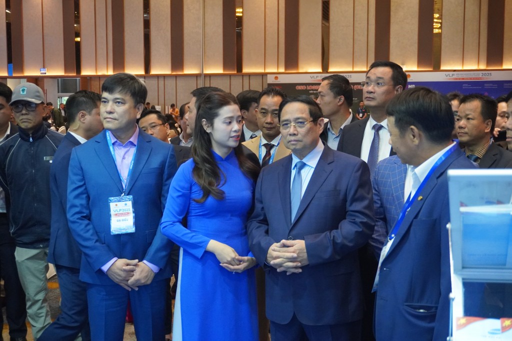 Ủy viên Bộ Chính trị, Thủ tướng Chính phủ Phạm Minh Chính tham dự Diễn dàn Logistics Việt Nam 2025 với chủ đề “Logistics Việt Nam - Vươn mình tiến vào kỷ nguyên mới” (Ảnh Đ.Minh)