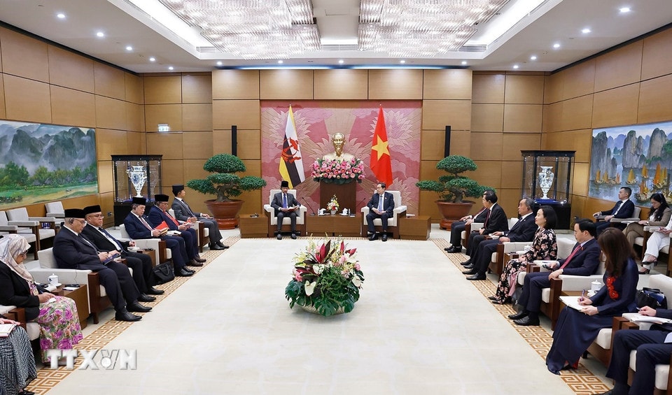 Chủ tịch Quốc hội Trần Thanh Mẫn hội kiến Quốc vương Brunei Chủ tịch Quốc hội Trần Thanh Mẫn hội kiến Quốc vương Brunei