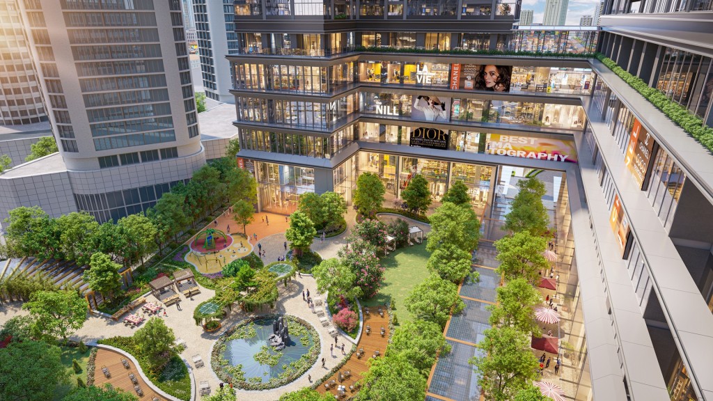 Chỉ với “vài bước chân”, cư dân hưởng trọn vẹn hệ tiện ích nội khu đẳng cấp. Ảnh: Sun Property.