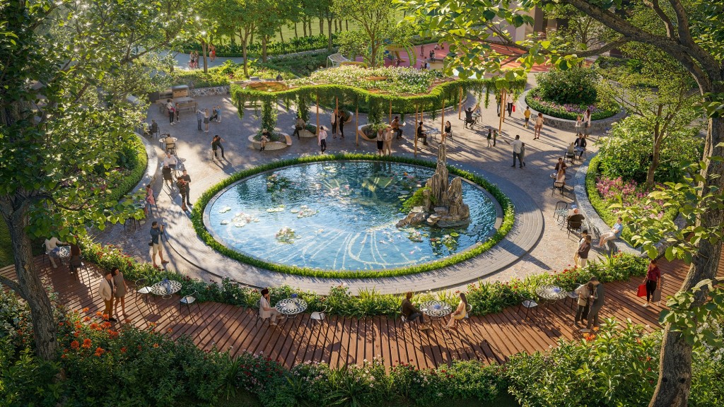Sun Group dành hơn 11.000m2 kiến tạo không gian xanh cho cư dân. Ảnh: Sun Property.