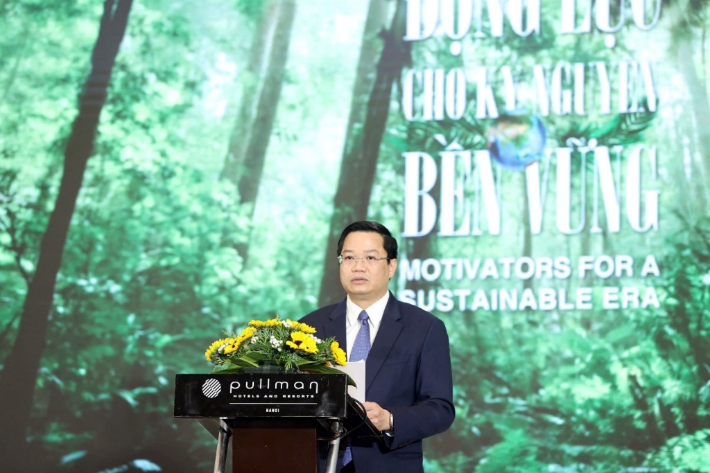 Thứ trưởng Bộ Tài chính Nguyễn Đức Tâm phát biểu tại sự kiện