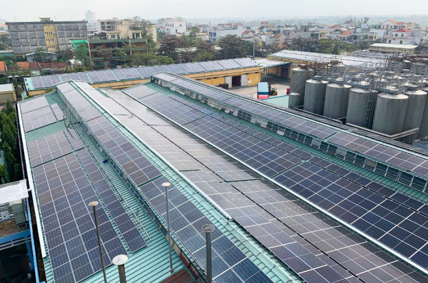 Hệ thống điện mặt trời mái nhà của SABECO