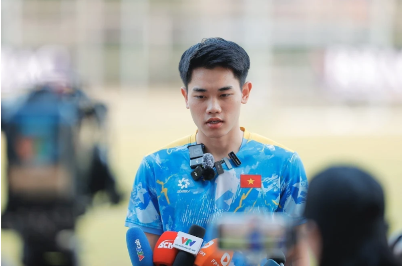 Tiền đạo Đình Bắc tự tin trước trận U22 Việt Nam đấu U22 Lào