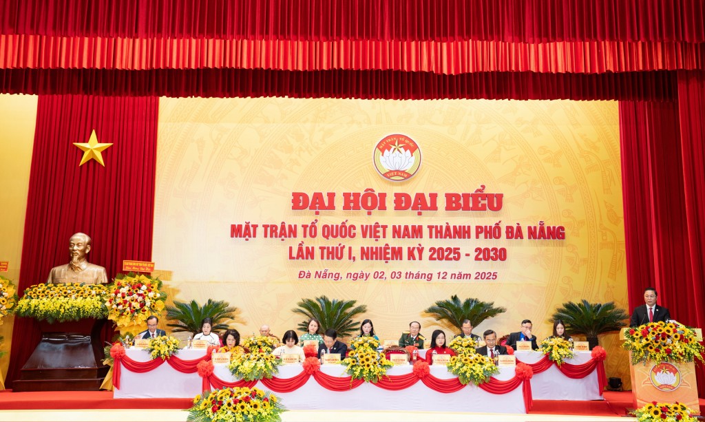 Với tinh thần “Đoàn kết - Dân chủ - Đổi mới - Phát triển”, đại hội phát huy vai trò nòng cốt chính trị của MTTQ Việt Nam, góp phần xây dựng TP Đà Nẵng văn minh, hiện đại, chất lượng cuộc sống cao (Ảnh Út Vũ)