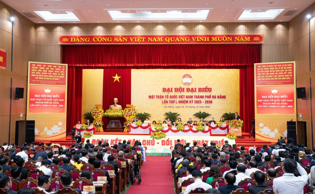 Đại hội đại biểu Mặt trận Tổ quốc (MTTQ) Việt Nam TP Đà Nẵng lần thứ I, nhiệm kỳ 2025 - 2030 (Ảnh Út Vũ)