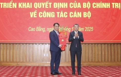 Đồng chí Phan Thăng An giữ chức Bí thư Tỉnh ủy Cao Bằng