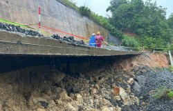 Đà Nẵng chi 10 tỷ đồng khắc phục sạt lở đường ĐT601