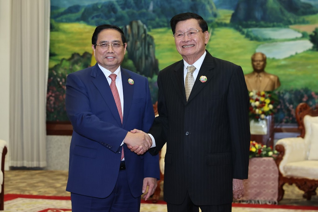 Thủ tướng Chính phủ Phạm Minh Chính hội kiến Tổng Bí thư, Chủ tịch nước Lào Thongloun Sisoulith - Ảnh: VGP/Nhật Bắc Thủ tướng Chính phủ Phạm Minh Chính hội kiến Tổng Bí thư, Chủ tịch nước Lào Thongloun Sisoulith - Ảnh: VGP/Nhật Bắc