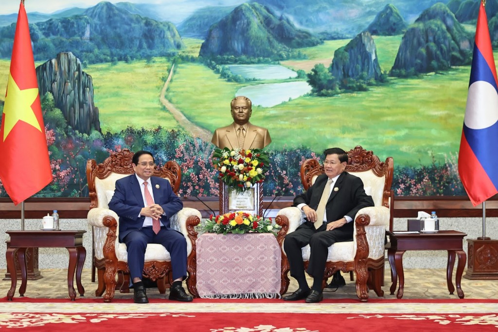 Thủ tướng đề nghị Lào tiếp tục tạo điều kiện cho các doanh nghiệp Việt Nam đầu tư, kinh doanh tại Lào - Ảnh: VGP/Nhật Bắc Thủ tướng đề nghị Lào tiếp tục tạo điều kiện cho các doanh nghiệp Việt Nam đầu tư, kinh doanh tại Lào - Ảnh: VGP/Nhật Bắc