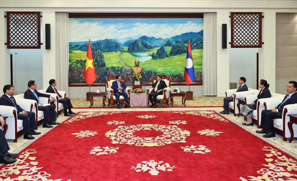 Hai nhà Lãnh đạo nhấn mạnh những kết quả tích cực đạt được trong giai đoạn này sẽ là nền tảng quan trọng để triển khai mạnh mẽ sự gắn kết chiến lược giữa hai nước Việt Nam – Lào trong giai đoạn phát triển mới - Ảnh: VGP/Nhật Bắc Hai nhà Lãnh đạo nhấn mạnh những kết quả tích cực đạt được trong giai đoạn này sẽ là nền tảng quan trọng để triển khai mạnh mẽ sự gắn kết chiến lược giữa hai nước Việt Nam – Lào trong giai đoạn phát triển mới - Ảnh: VGP/Nhật Bắc