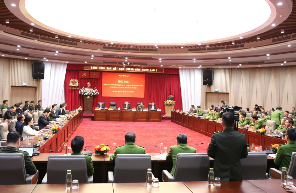 Hội nghị tổng kết công tác đặc xá và công tác tái hòa nhập cộng đồng đối với người được đặc xá năm 2025 - Ảnh: VGP/Nguyễn Hoàng