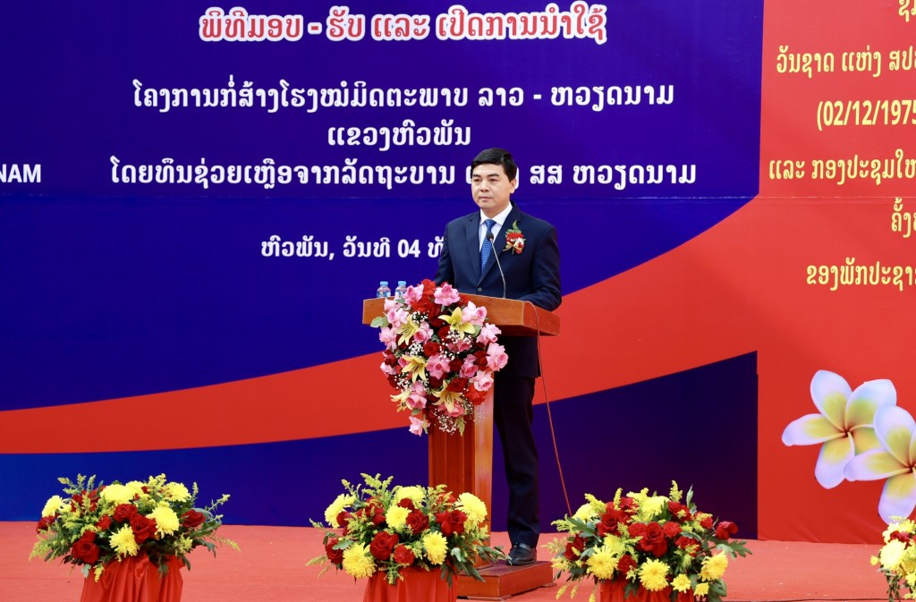 Chủ tịch UBND tỉnh Thanh Hoá Nguyễn Hoài Anh phát biểu tại buổi lễ - Ảnh: VGP/Minh Ngọc