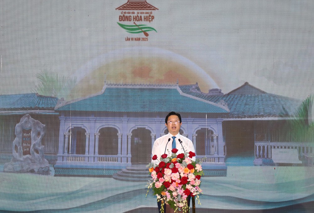 Huỳnh Minh Tuấn – Phó Chủ tịch Uỷ ban nhân dân tỉnh Đồng Tháp phát biểu khai mạc