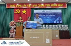 Hòa Phát tặng 100.000m2 tôn, hàng ngàn đồ dùng thiết yếu tại tỉnh Đắk Lắk
