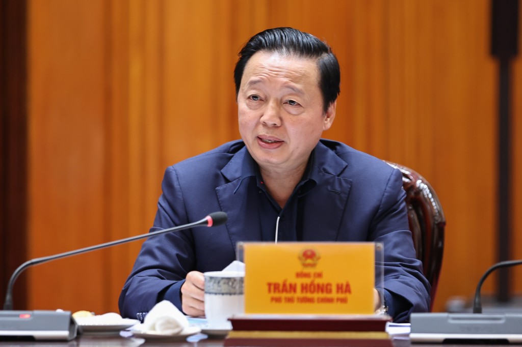 Phó Thủ tướng Trần Hồng Hà phát biểu - Ảnh: VGP/Nhật Bắc