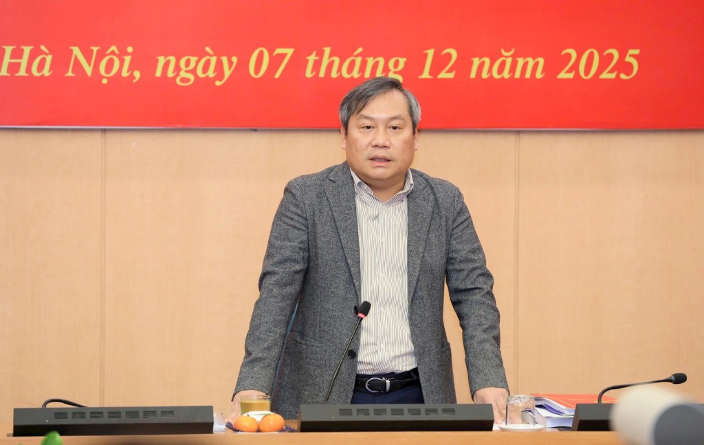 Đồng chí Vũ Đại Thắng, Ủy viên Trung ương Đảng, Phó Bí thư Thành ủy, Chủ tịch UBND thành phố phát biểu chỉ đạo. Ảnh: T.Hải Đồng chí Vũ Đại Thắng, Ủy viên Trung ương Đảng, Phó Bí thư Thành ủy, Chủ tịch UBND thành phố phát biểu chỉ đạo. Ảnh: T.Hải