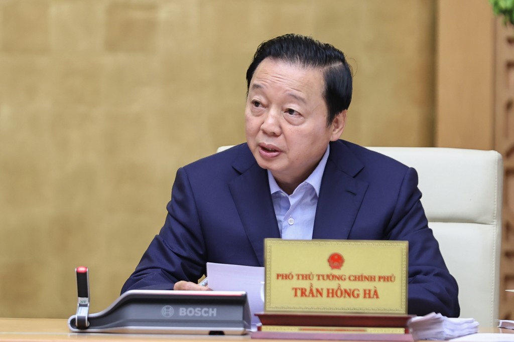 Phó Thủ tướng Trần Hồng Hà phát biểu - Ảnh: VGP/Nhật Bắc Phó Thủ tướng Trần Hồng Hà phát biểu - Ảnh: VGP/Nhật Bắc