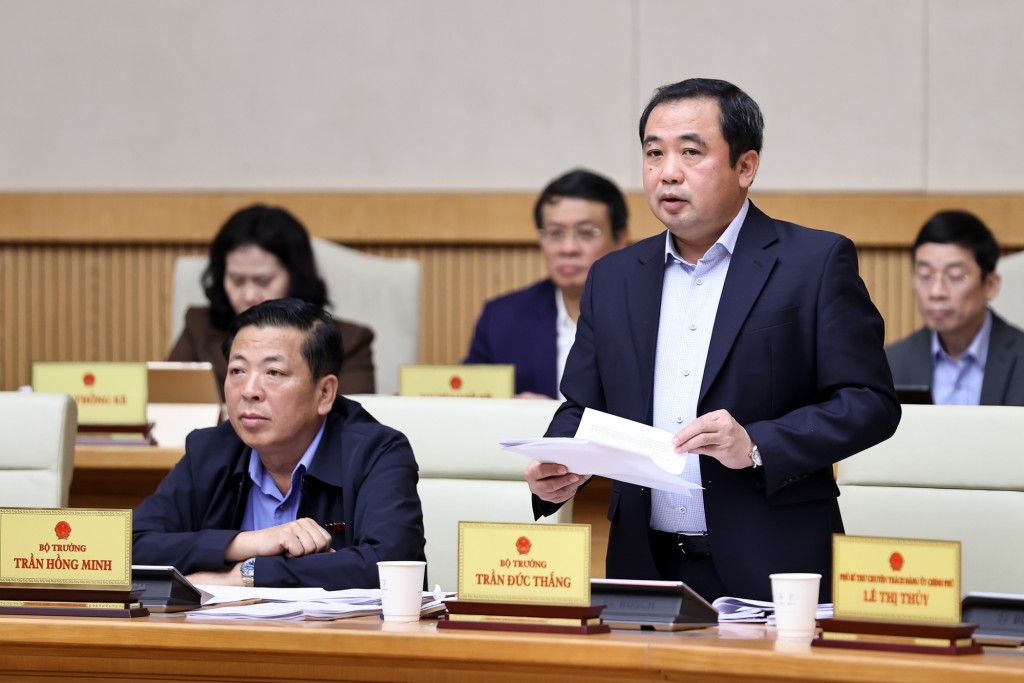 Bộ trưởng Bộ Nông nghiệp và Môi trường Trần Đức Thắng phát biểu - Ảnh: VGP/Nhật Bắc Bộ trưởng Bộ Nông nghiệp và Môi trường Trần Đức Thắng phát biểu - Ảnh: VGP/Nhật Bắc