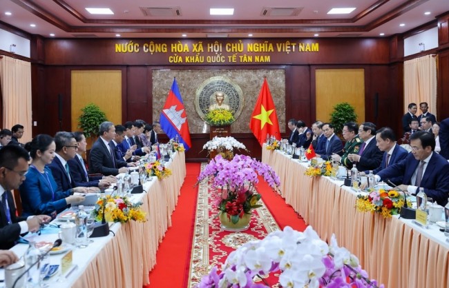 Thủ tướng Phạm Minh Chính hội đàm với Thủ tướng Campuchia Hun Manet