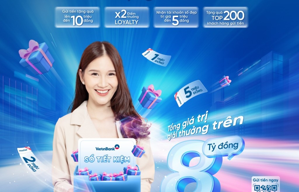 VietinBank tặng thêm ưu đãi cho khách hàng gửi tiết kiệm cuối năm