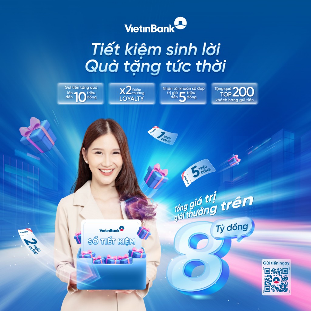 VietinBank tặng thêm ưu đãi cho khách hàng gửi tiết kiệm cuối năm VietinBank tặng thêm ưu đãi cho khách hàng gửi tiết kiệm cuối năm