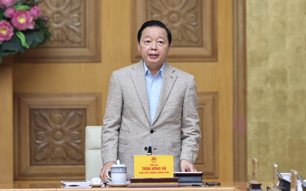 Phó Thủ tướng Trần Hồng Hà, Phó Trưởng ban Thường trực Ban Chỉ đạo Nhà nước các công trình, dự án quan trọng quốc gia, trọng điểm ngành giao thông vận tải điều hành phiên họp lần thứ 22 của Ban Chỉ đạo - Ảnh: VGP/Minh Khôi Phó Thủ tướng Trần Hồng Hà, Phó Trưởng ban Thường trực Ban Chỉ đạo Nhà nước các công trình, dự án quan trọng quốc gia, trọng điểm ngành giao thông vận tải điều hành phiên họp lần thứ 22 của Ban Chỉ đạo - Ảnh: VGP/Minh Khôi