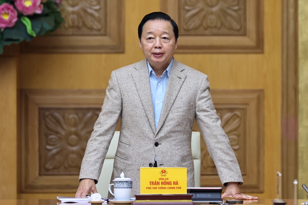 Phó Thủ tướng Trần Hồng Hà phát biểu tại phiên họp - Ảnh: VGP/Nhật Bắc Phó Thủ tướng Trần Hồng Hà phát biểu tại phiên họp - Ảnh: VGP/Nhật Bắc