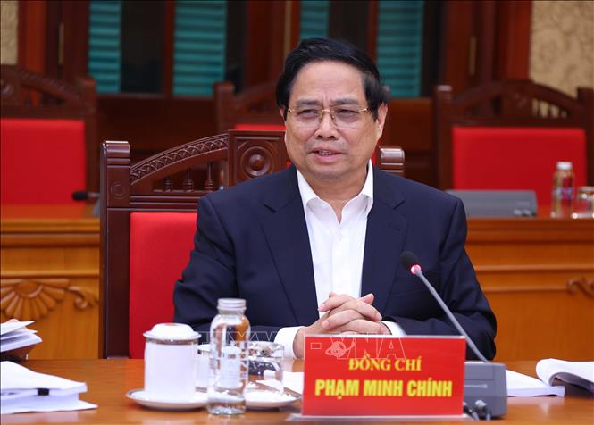 Tổng Bí thư Tô Lâm chủ trì buổi làm việc với Thường trực các Tiểu ban Đại hội XIV của Đảng Chú thích ảnh