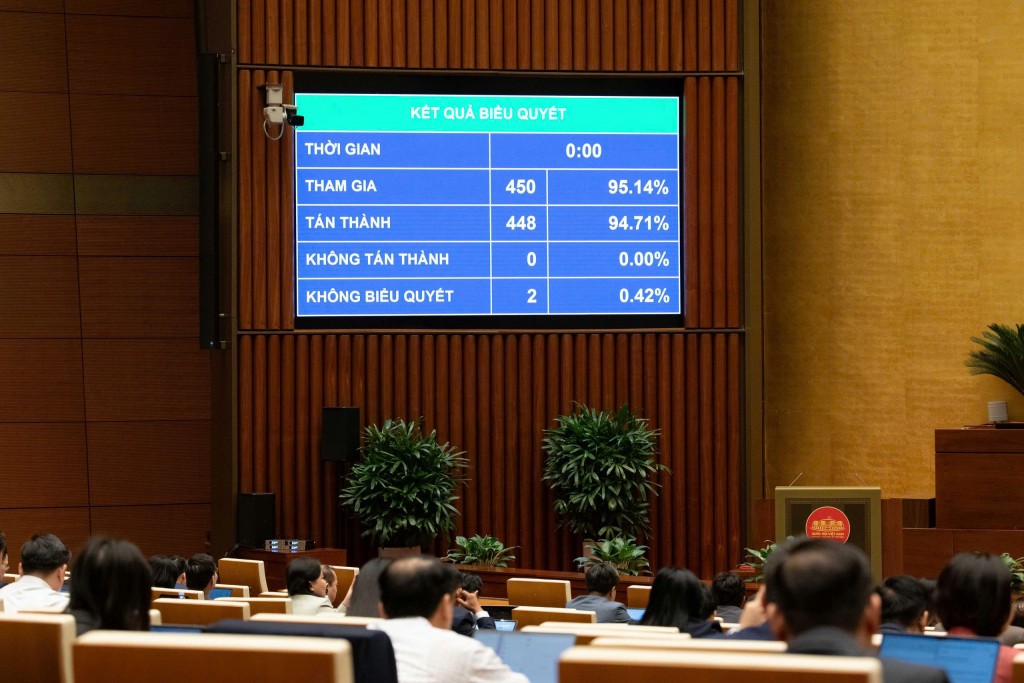 Quốc hội biểu quyết thông qua Luật Dân số Quốc hội biểu quyết thông qua Luật Dân số