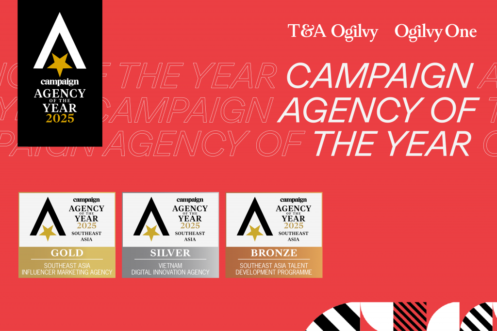 T&A Ogilvy ghi danh 3 giải thưởng quan trọng tại Campaign Asia 2025 T&A Ogilvy ghi danh 3 giải thưởng quan trọng tại Campaign Asia 2025