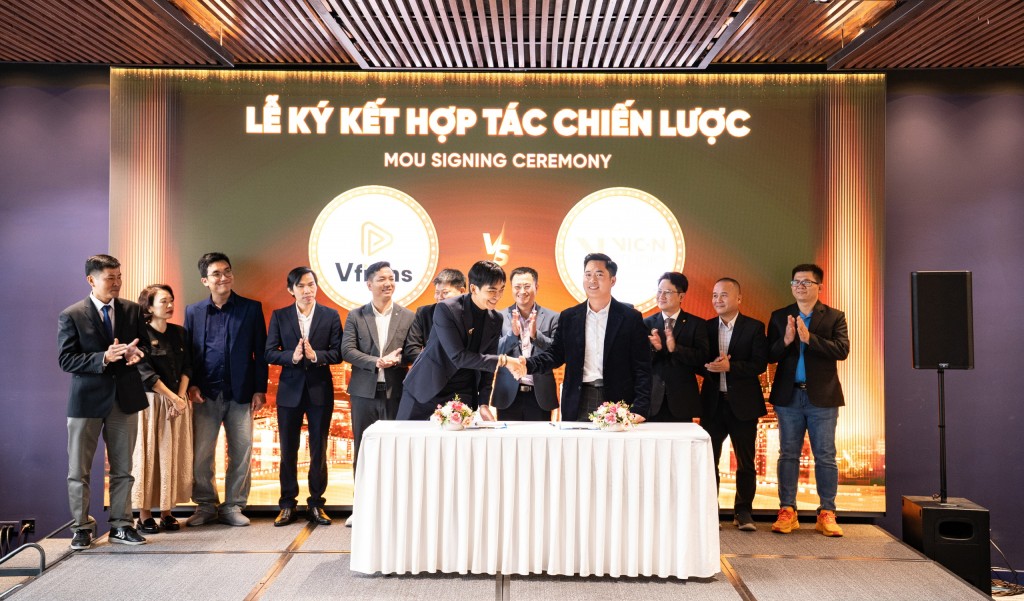 Lễ ký kết giữa Quỹ Đầu tư Điện ảnh FUNDGO Cinema với các đối tác chiến lược (Ảnh Đ.Minh)