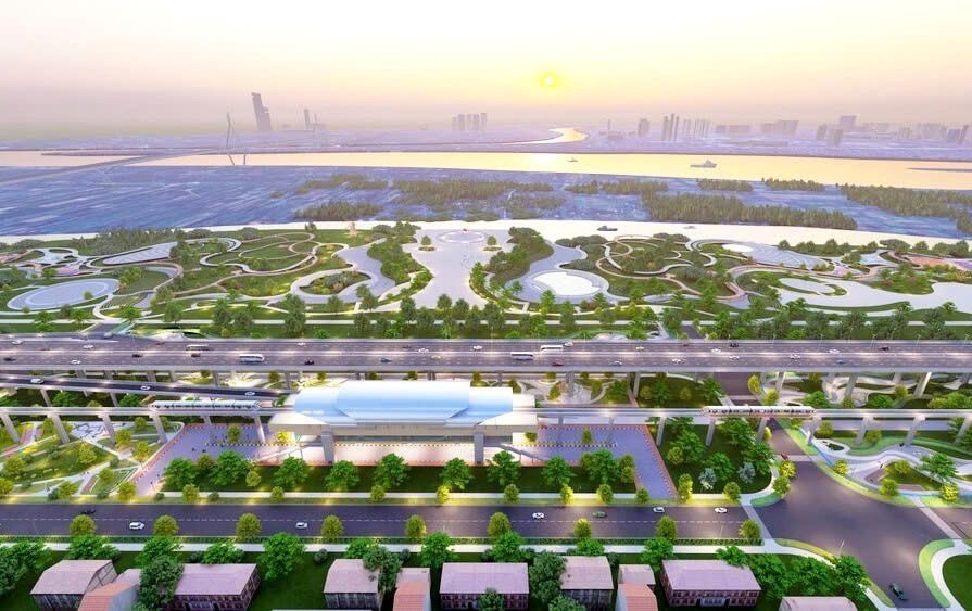 Bước quan trọng để hình thành trục giao thông - cảnh quan hiện đại Bước quan trọng để hình thành trục giao thông - cảnh quan hiện đại