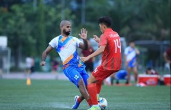 Đội tuyển bóng đá 7 người Việt Nam khởi động trước Giải bóng đá 7 người Quốc tế Bia Saigon Dragon Cup 2025