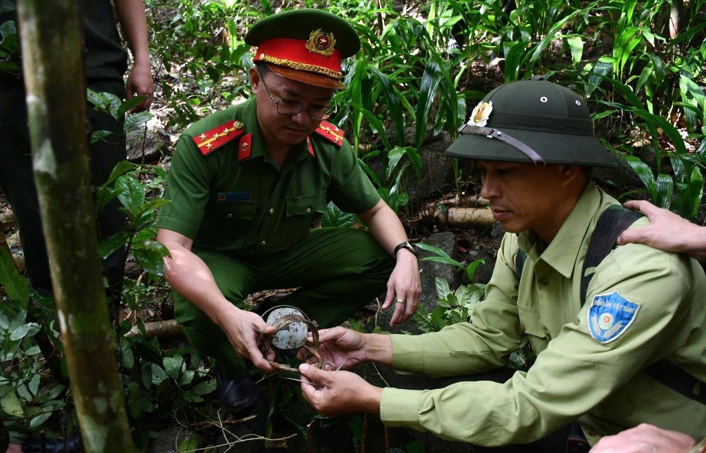 Đà Nẵng: Gỡ bỏ nhiều bẫy săn động vật hoang dã