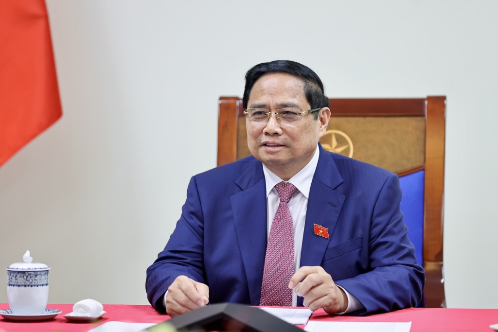 Thủ tướng Phạm Minh Chính đề nghị Rosatom tích cực phối hợp, hỗ trợ Việt Nam phát triển ngành năng lượng nguyên tử vì mục đích hoà bình - Ảnh: VGP/Nhật Bắc Thủ tướng Phạm Minh Chính đề nghị Rosatom tích cực phối hợp, hỗ trợ Việt Nam phát triển ngành năng lượng nguyên tử vì mục đích hoà bình - Ảnh: VGP/Nhật Bắc