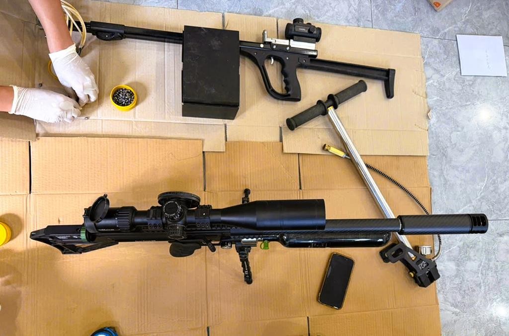 Khẩu súng cơ quan công an thu giữ