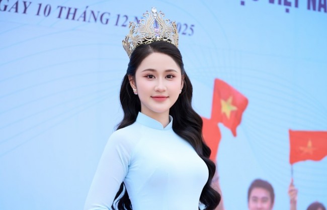 Hoa hậu Trần Minh Phương lan tỏa văn hóa của quê hương Quảng Oai