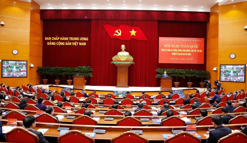 Phát biểu kết luận của Tổng Bí thư Tô Lâm tại Hội nghị toàn quốc tổng kết công tác phòng, chống tham nhũng, lãng phí, tiêu cực nhiệm kỳ Đại hội XIII của Đảng