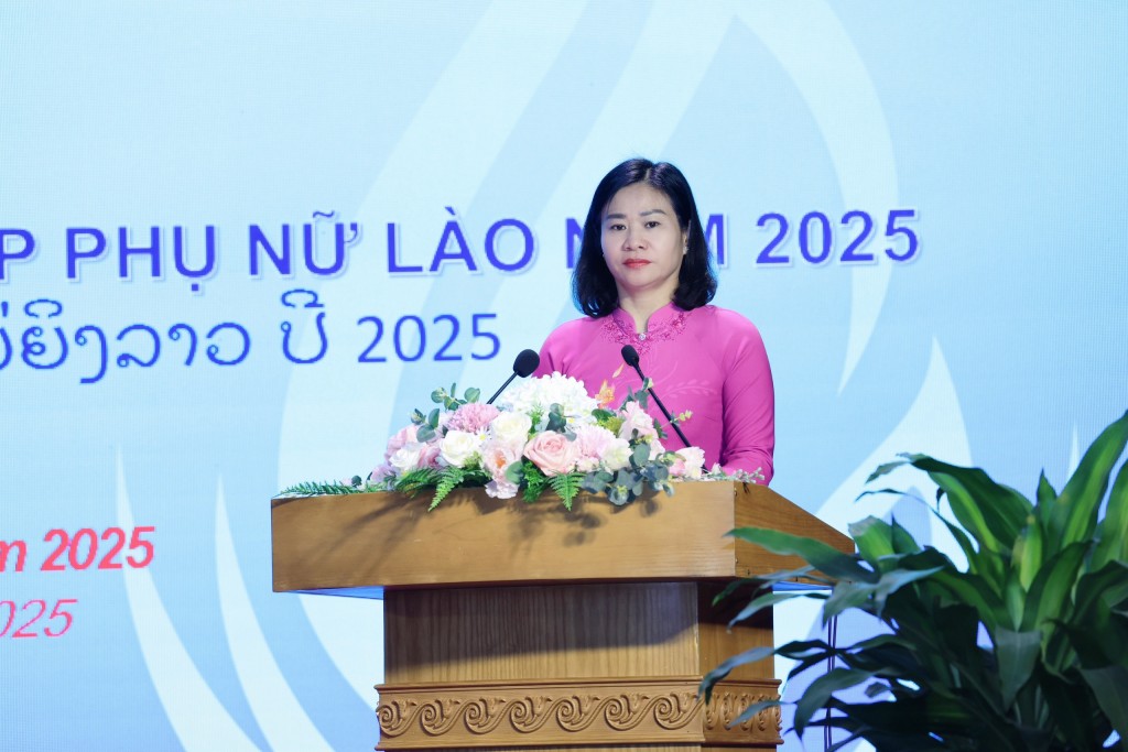 Bế giảng lớp bồi dưỡng cán bộ Hội Liên hiệp phụ nữ Lào năm 2025 Bế giảng lớp bồi dưỡng cán bộ Hội Liên hiệp phụ nữ Lào năm 2025