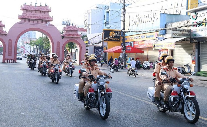 An Giang ra quân cao điểm tấn công trấn áp tội phạm bảo đảm an ninh trật tự