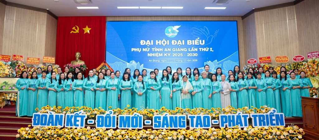 Ban Chấp hành Hội Liên hiệp Phụ nữ tỉnh An Giang nhiệm kỳ 2025 - 2030 (ảnh: AGO)
